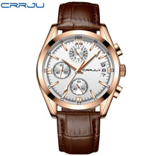 Load image into Gallery viewer, Leather Waterproof Watch