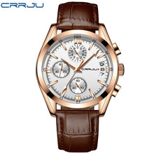 Load image into Gallery viewer, Leather Waterproof Watch
