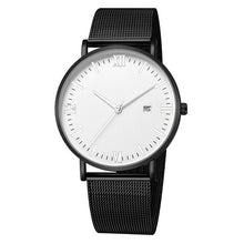 Load image into Gallery viewer, Steel Dial Leather Watches